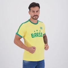 Camisa Brasil Retrô Masculina - Foto 2