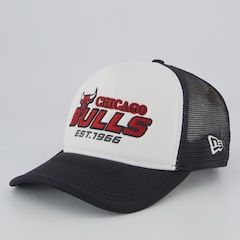 Boné New Era NBA Chicago Bulls Trucker Aba Curva - Foto 1
