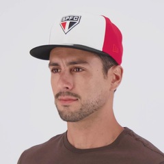Boné Adulto New Era São Paulo 950 Tricolor Aba Curva - Foto 7