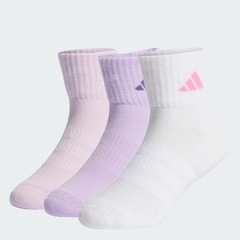 Kit Meias Soquetes Esportiva Acolchoadas 3 Pares Adidas Unissex - Foto 2