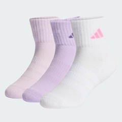 Kit Meias Soquetes Esportiva Acolchoadas 3 Pares Adidas Unissex - Foto 3