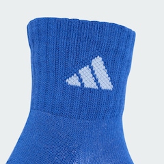 Kit Meias Soquetes Esportiva Acolchoadas 3 Pares Adidas Unissex - Foto 5