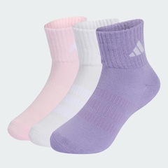 Kit Meias Soquetes Esportiva Acolchoadas 3 Pares Adidas Unissex - Foto 3