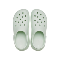 Sandália Crocs Classic Crush Platform Clog Mint Tint - Feminino - Foto 5