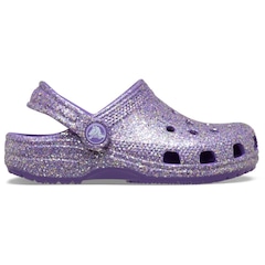Sandália Crocs Classic Fantasy Glitter Clog T - Infantil - Foto 1