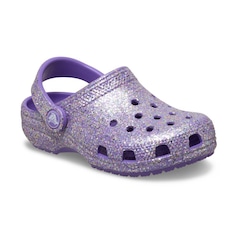 Sandália Crocs Classic Fantasy Glitter Clog T - Infantil - Foto 2