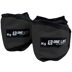 Par de Caneleira Tornozeleira Profissional 4kg - One Life - Foto 1