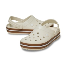 Sandália Crocs Crocband Gum Clog K Summit - Infantil - Foto 4
