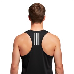 Camiseta Regata adidas Treino Três Listra Masculina - Foto 2