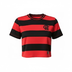 Blusa Cropped do Flamengo Símbolo Coimbra - Feminina - Foto 1