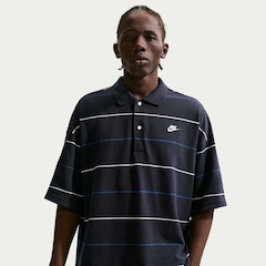 Camisa Polo Nike Club Stripe Oversized Masculina - Foto 1