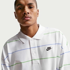 Camisa Polo Nike Club Stripe Oversized Masculina - Foto 3