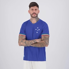 Camisa Cruzeiro Retrô Palestra Masculina - Foto 3