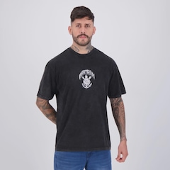 Camiseta Corinthians Stoned Oversized Masculina - Foto 2