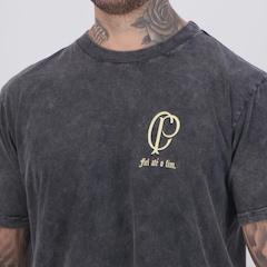 Camiseta Corinthians Fiel Stoned Masculina - Foto 5