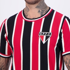 Camisa São Paulo Retrô 1969 Listrada Masculina - Foto 5
