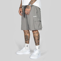 Bermuda Alive Logo Cargo Masculina - Foto 3