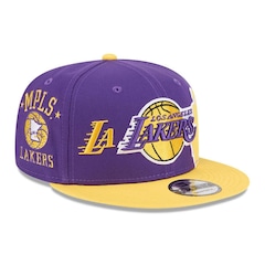 Boné New Era 9Fifty Los Angeles Lakers NBA All-Star Game Hardwood Classic Masculino - Foto 3