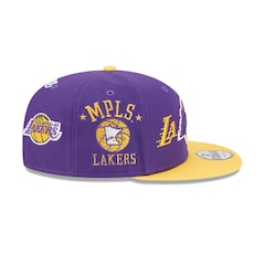 Boné New Era 9Fifty Los Angeles Lakers NBA All-Star Game Hardwood Classic Masculino - Foto 6