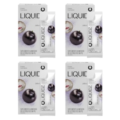 Kit 4 Caixas LIQUIDZ - Eletrólitos Zero Açúcares - Jabuticaba - 24 sachês - Foto 1