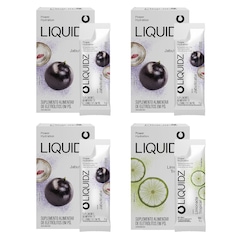 Kit 4 Caixas LIQUIDZ - Eletrólitos Zero Açúcares - Jabuticaba | Limonada - 24 sachês - Foto 1