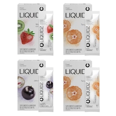 Kit 4 Caixas LIQUIDZ - Eletrólitos Zero Açúcares - 3 Sabores - 24 sachês - Foto 1