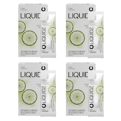 Kit 4 Caixas LIQUIDZ - Eletrólitos Zero Açúcares - Limonada Tropical - 24 sachês - Foto 1