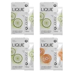 Kit 4 Caixas LIQUIDZ - Eletrólitos Zero Açúcares - Limonada | Tangerina - 24 sachês - Foto 1