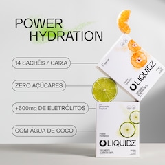 Kit 4 Caixas LIQUIDZ - Eletrólitos Zero Açúcares - Limonada | Tangerina - 24 sachês - Foto 4