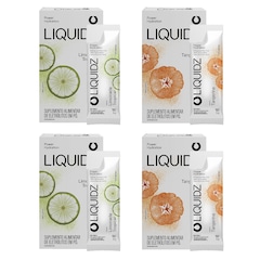 Kit 4 Caixas LIQUIDZ - Eletrólitos Zero Açúcares - Limonada | Tangerina - 24 sachês - Foto 1
