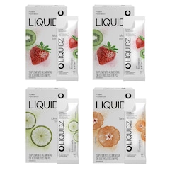 Kit 4 Caixas LIQUIDZ - Eletrólitos Zero Açúcares - 3 Sabores - 24 sachês - Foto 1