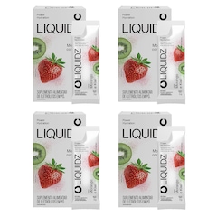 Kit 4 Caixas LIQUIDZ - Eletrólitos Zero Açúcares - Morango com Kiwi - 24 sachês - Foto 1