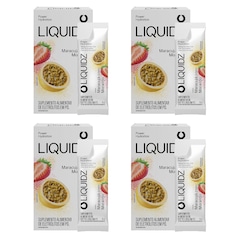Kit 4 Caixas LIQUIDZ - Eletrólitos Zero Açúcares - Maracujá com Morango - 24 sachês - Foto 1