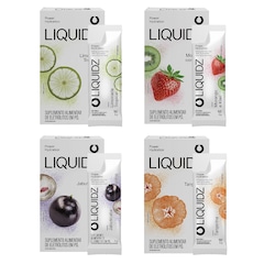 Kit 4 Caixas LIQUIDZ- Eletrólitos Zero Açúcares - 4 Sabores - 24 sachês - Foto 1