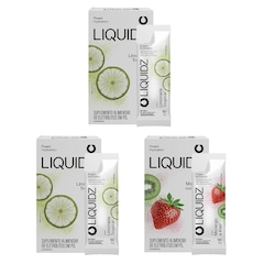 Kit 3 Caixas LIQUIDZ® - Eletrólitos Zero Açúcares - Limonada | Morango - 18 sachês - Foto 1