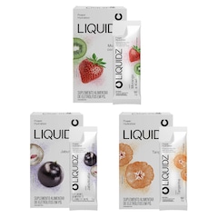 Kit 3 Caixas LIQUIDZ - Eletrólitos Zero Açúcares - 3 Sabores - 18 sachês - Foto 1
