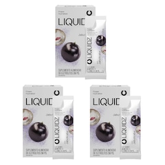 Kit 3 Caixas LIQUIDZ® - Eletrólitos Zero Açúcares - Jabuticaba - 18 sachês - Foto 1
