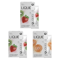 Kit 3 Caixas LIQUIDZ® - Eletrólitos Zero Açúcares - Tangerina | Morango - 18 sachês - Foto 1