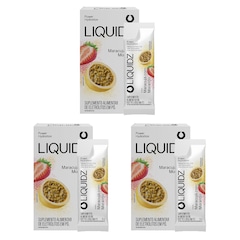 Kit 3 Caixas LIQUIDZ® - Eletrólitos Zero Açúcares - Maracujá com Morango - 18 sachês - Foto 1