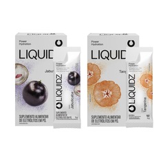 Kit 2 Caixas LIQUIDZ - Eletrólitos Zero Açúcares - Jabuticaba | Tangerina - 12 sachês - Foto 1
