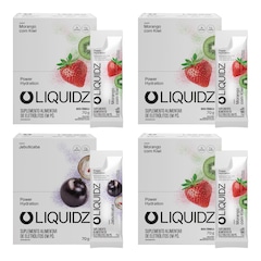 Kit 4 Caixas LIQUIDZ- Eletrólitos Zero Açúcares - Jabuticaba | Morango - 56 sachês - Foto 1