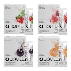 Kit 4 Caixas LIQUIDZ- Eletrólitos Zero Açúcares - 4 Sabores - 56 sachês - Foto 1
