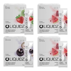 Kit 4 Caixas LIQUIDZ - Eletrólitos Zero Açúcares - 3 Sabores - 56 sachês - Foto 1