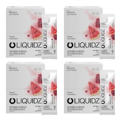Kit 4 Caixas LIQUIDZ - Eletrólitos Zero Açúcares - Melancia com Romã - 56 sachês - Foto 1