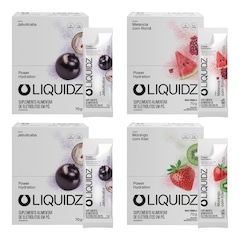 Kit 4 Caixas LIQUIDZ - Eletrólitos Zero Açúcares - 3 Sabores - 56 sachês - Foto 1