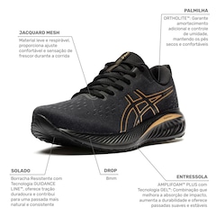Tênis ASICS Gel Excite Running 10 Masculino - Foto 5