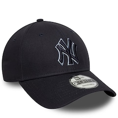Boné Aba Curva New Era 9FORTY New York Yankees Team Outline Unissex - Foto 3