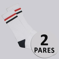 Kit de Meias Cano Alto Fila Striped 2 Pares Unissex - Foto 2