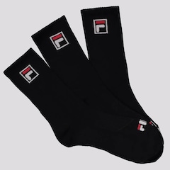 Kit de Meias Cano Alto Fila Fbox 18 Pares Unissex - Foto 1