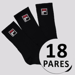 Kit de Meias Cano Alto Fila Fbox 18 Pares Unissex - Foto 2